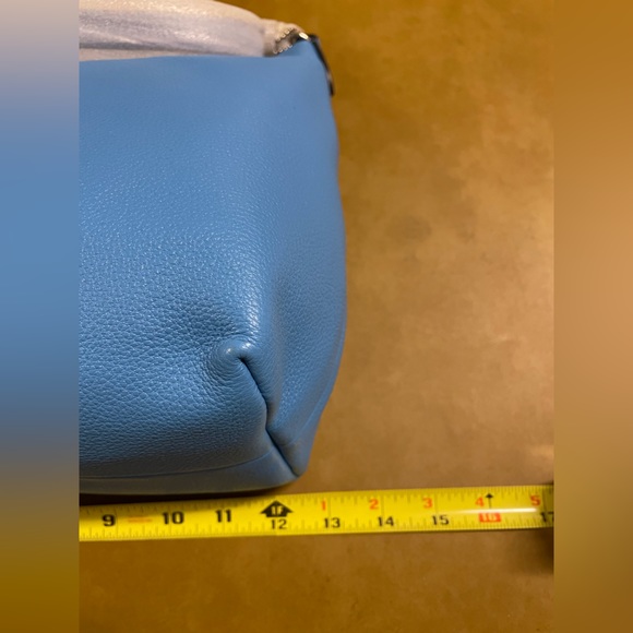 Coach NWT ๐Host Pick x3๐ Leather Pebbled Celeste Shoulder Crossbody bag- Azure - Picture 6 of 8